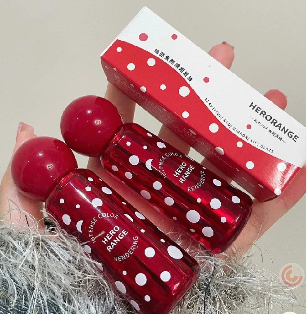 تینت لب شیشه‌ای گیلاسی Hero Range کد۳