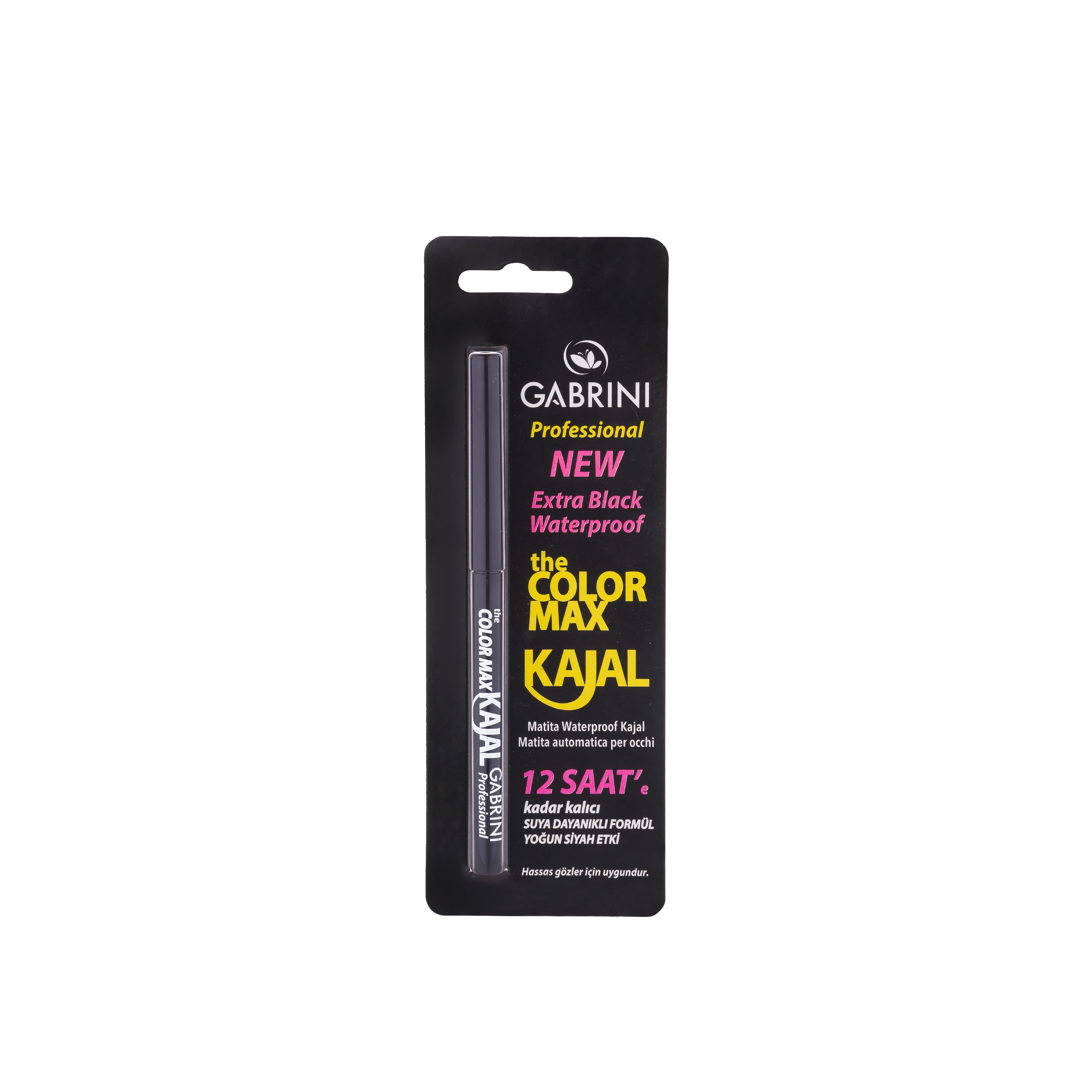 مداد چشم مشکی ضدآب گابرینی مدل The Color Max Kajal شماره 006